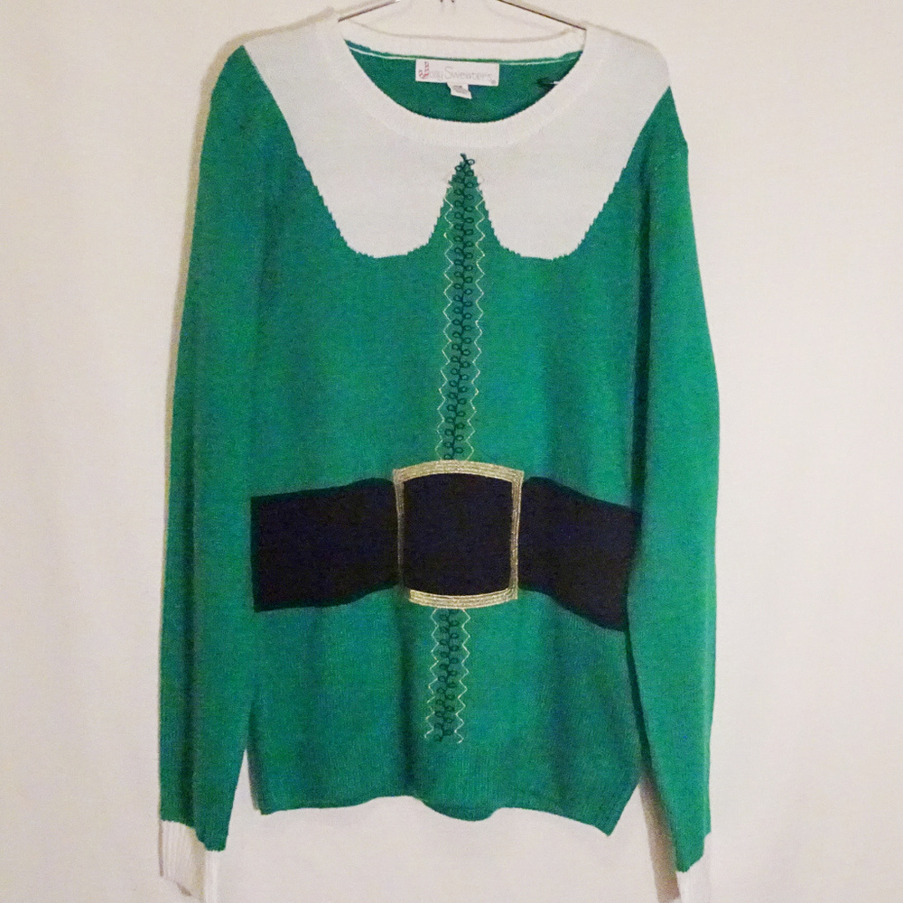 Womans ELF Christmas Sweater Sz M
